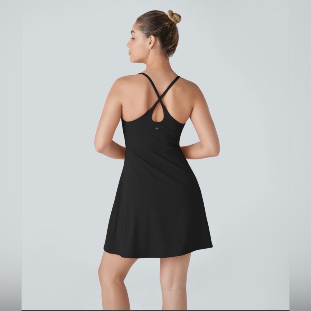 HALARA Black Strappy Dress